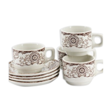 Set of cups and under cups