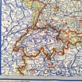 Map Germany and Europe 40s