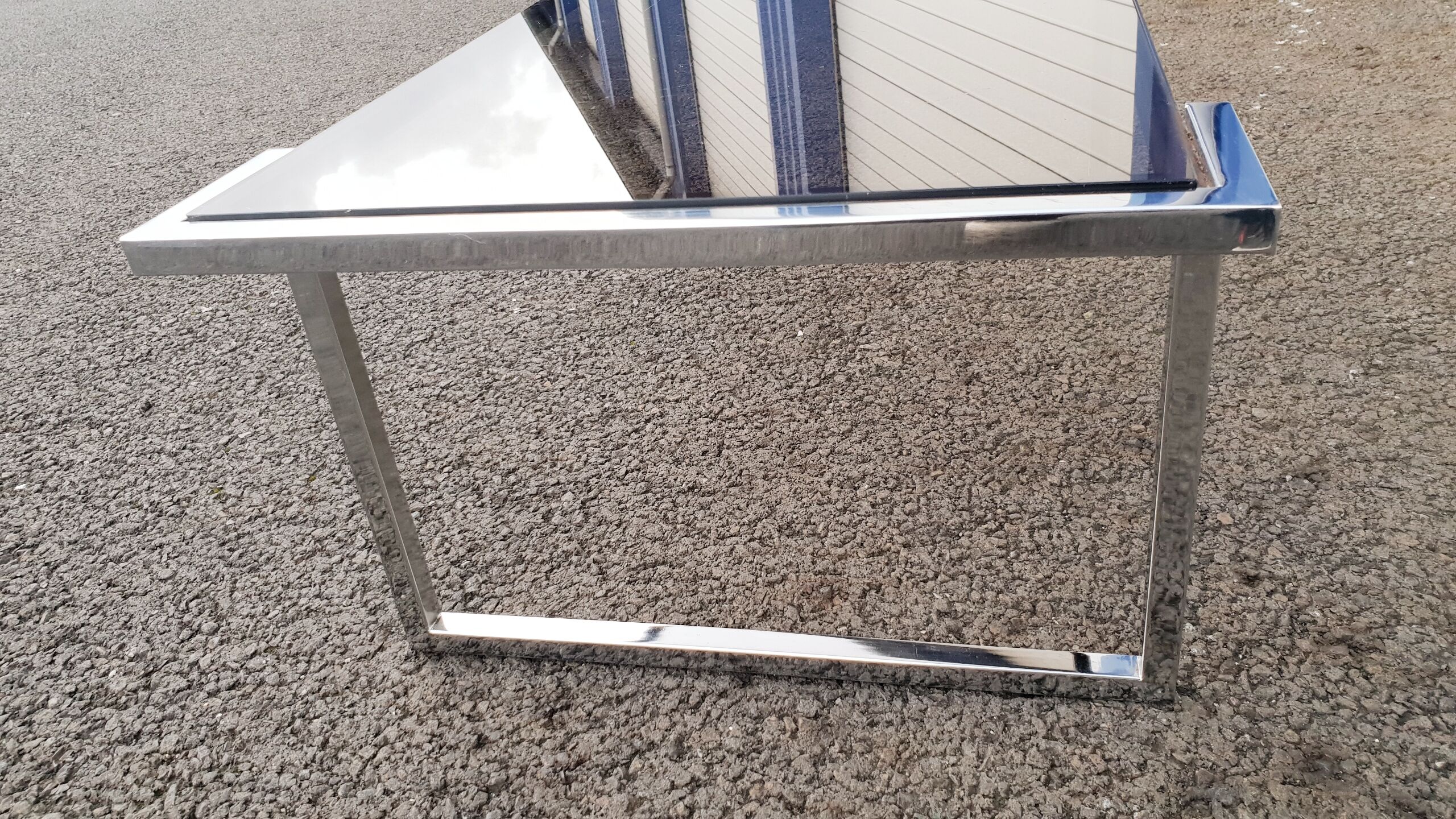 Vintage glass coffee table