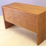 Modernist office in blond oak
