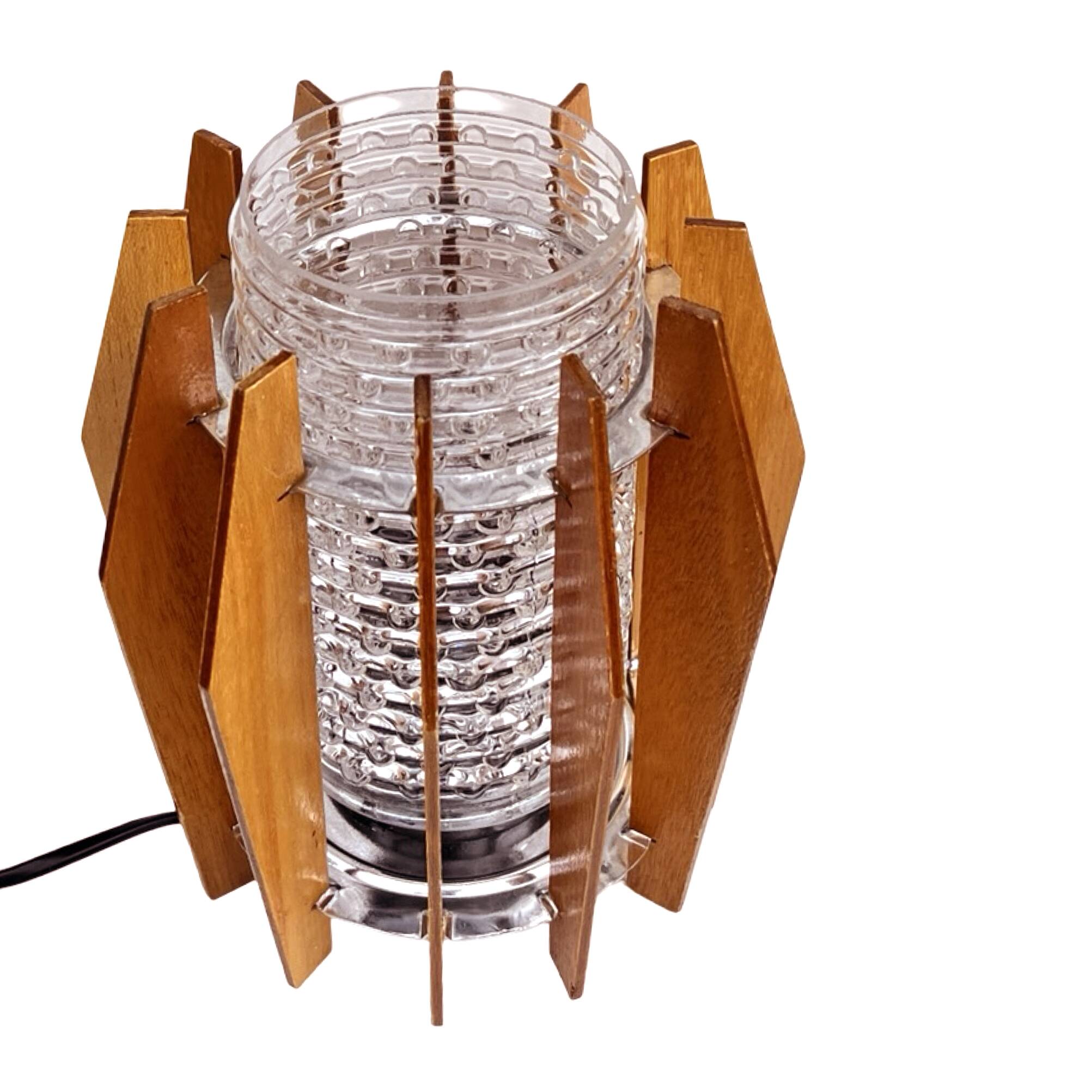 Night lamp, Dřevo Humpolec, Czechoslovakia, 1960s