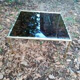 Vintage brass coffee table