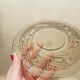 Dessert service 12 plates and vintage space age smoked glass dish