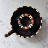 Alsatian pottery candlestick