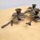 Brass 3-light centerpiece candle holder