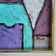 Abstract geometric coloured painting