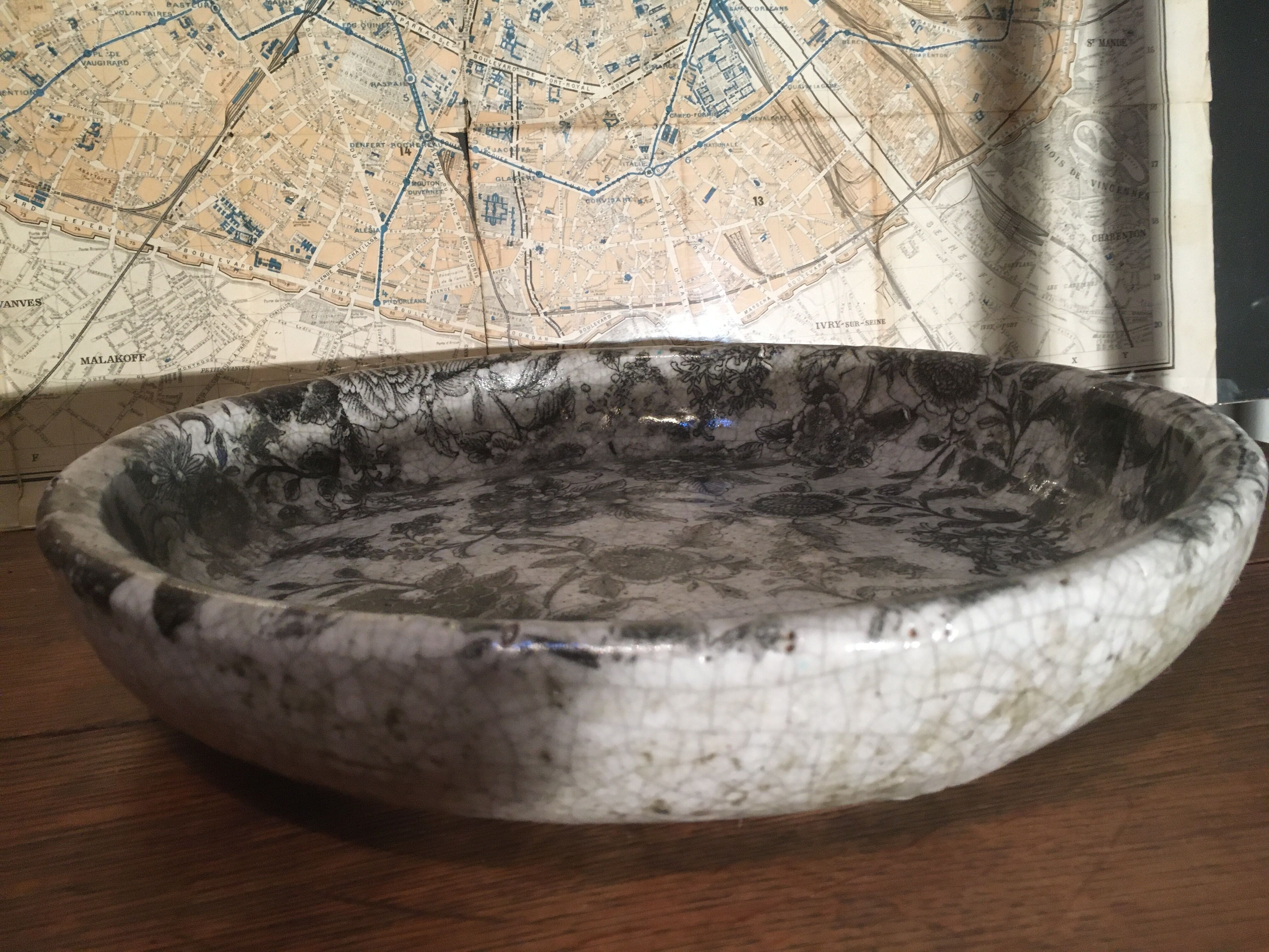 Enamelled ceramic dish ∅ 34