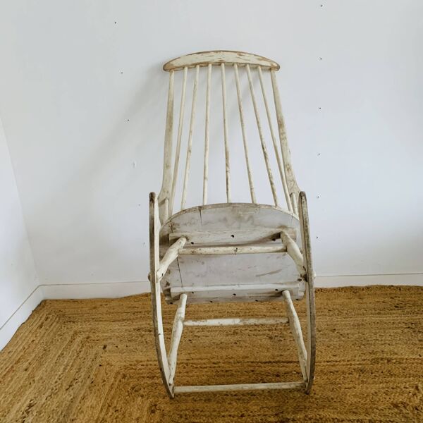 Paire de fauteuils à bascule vintage par Lena Larsson