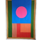 A spanish sunset - painted tapestry