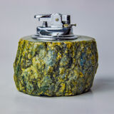Briquet en albâtre vert par Romano Bianchi, Italie, 1970