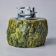 Green alabaster lighter by Romano Bianchi, Italy, 1970