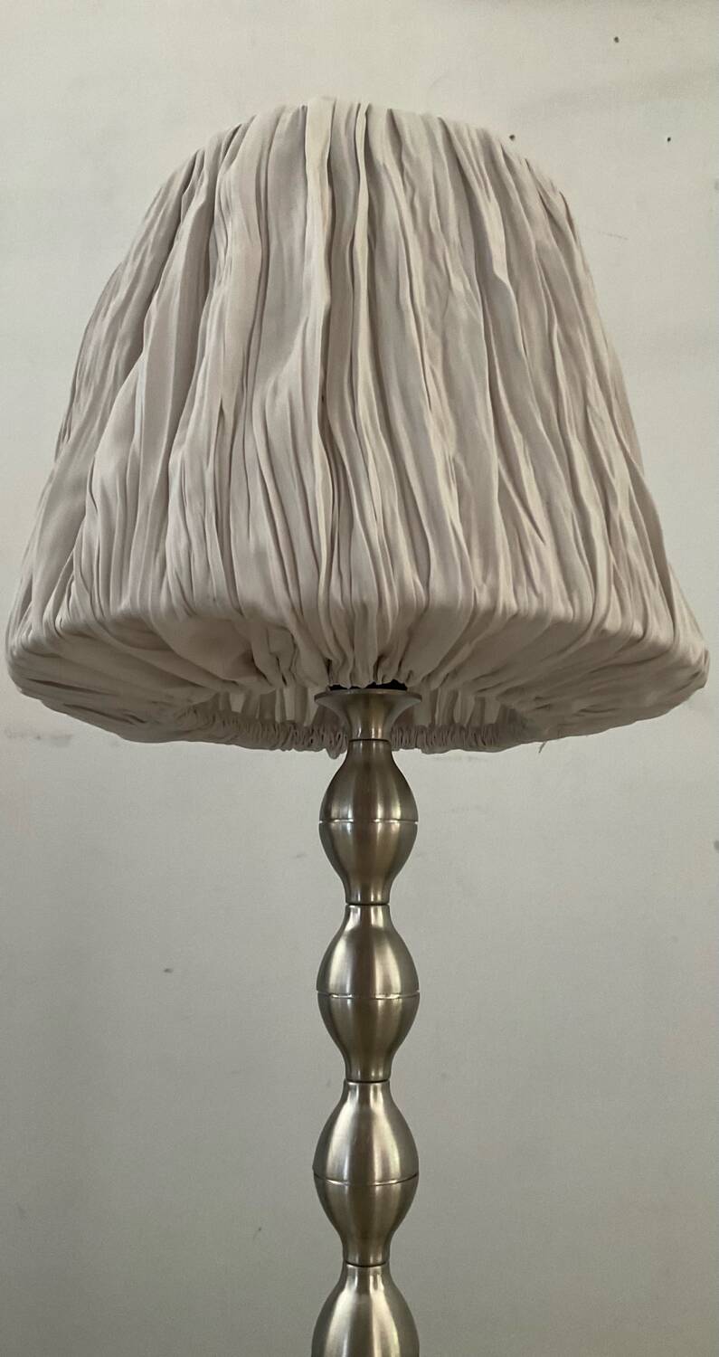 Vintage brushed aluminum lamp