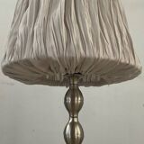 Vintage brushed aluminum lamp