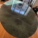 Knoll Saarinen table 244 cm green marble from the Alps