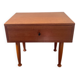 Scandinavian teak bedside table from the 60s