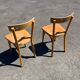 Set of two wooden bistro chairs