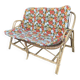 Rattan bench sofa