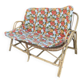 Rattan bench sofa