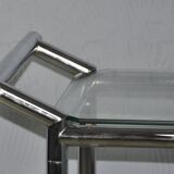 Vintage RVS serveerwagen