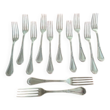 Christofle, Paris: Set of 12 Empire style table forks
