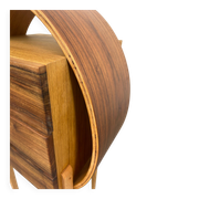 Oval wooden commode by Kreatippcci Studio