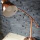 Lampe a bras balancier cuivrée