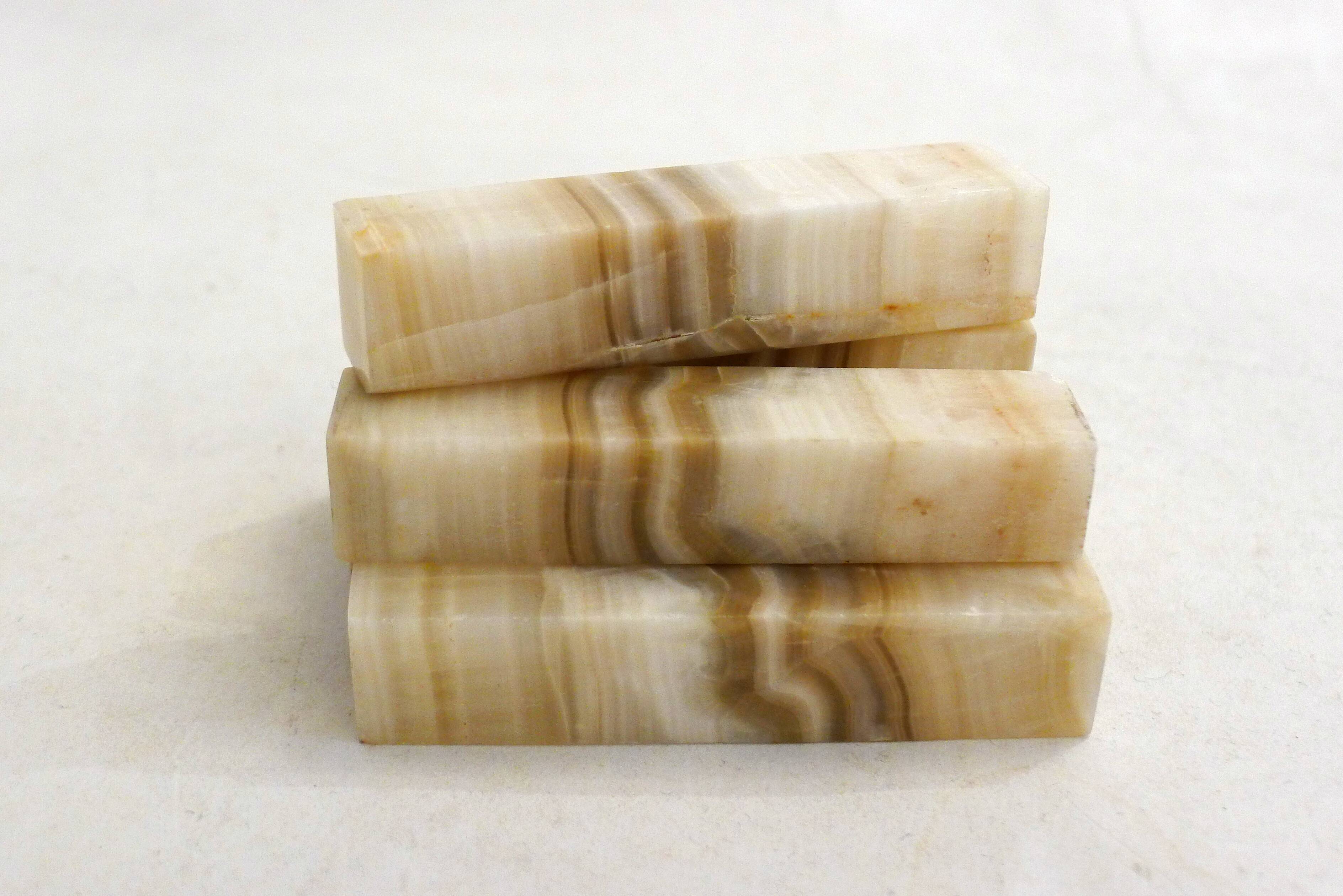 Set of 6 Onyx knife rests