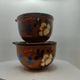 Set of 2 Schramberg SMF Triberg bowls, vintage German ceramic, floral design.