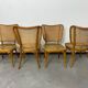Ensemble de 4 chaises modèle A821 par Adolf Gustav Schneck pour Thonet Mundus