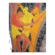 Vintage design canvas tapestry from the 70s