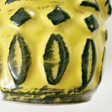 Vintage BAY KERAMIK vase model 76 20 – yellow green – West Germany