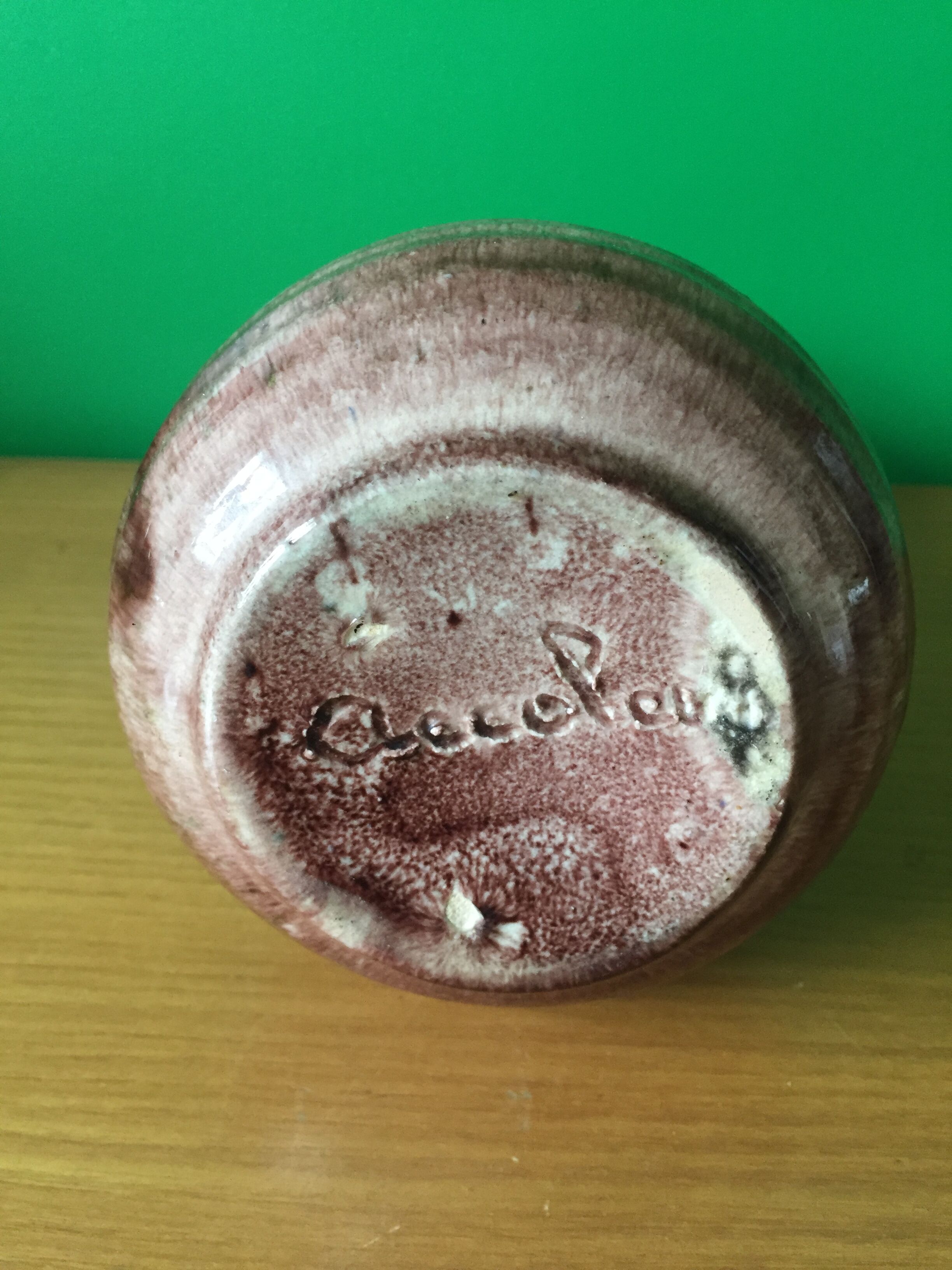 Accolay pottery vase