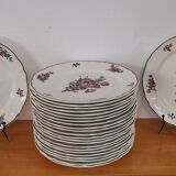 Set of 6 old flat ceramic plates VILLEROY and BOCH "Alt Strassburg"
