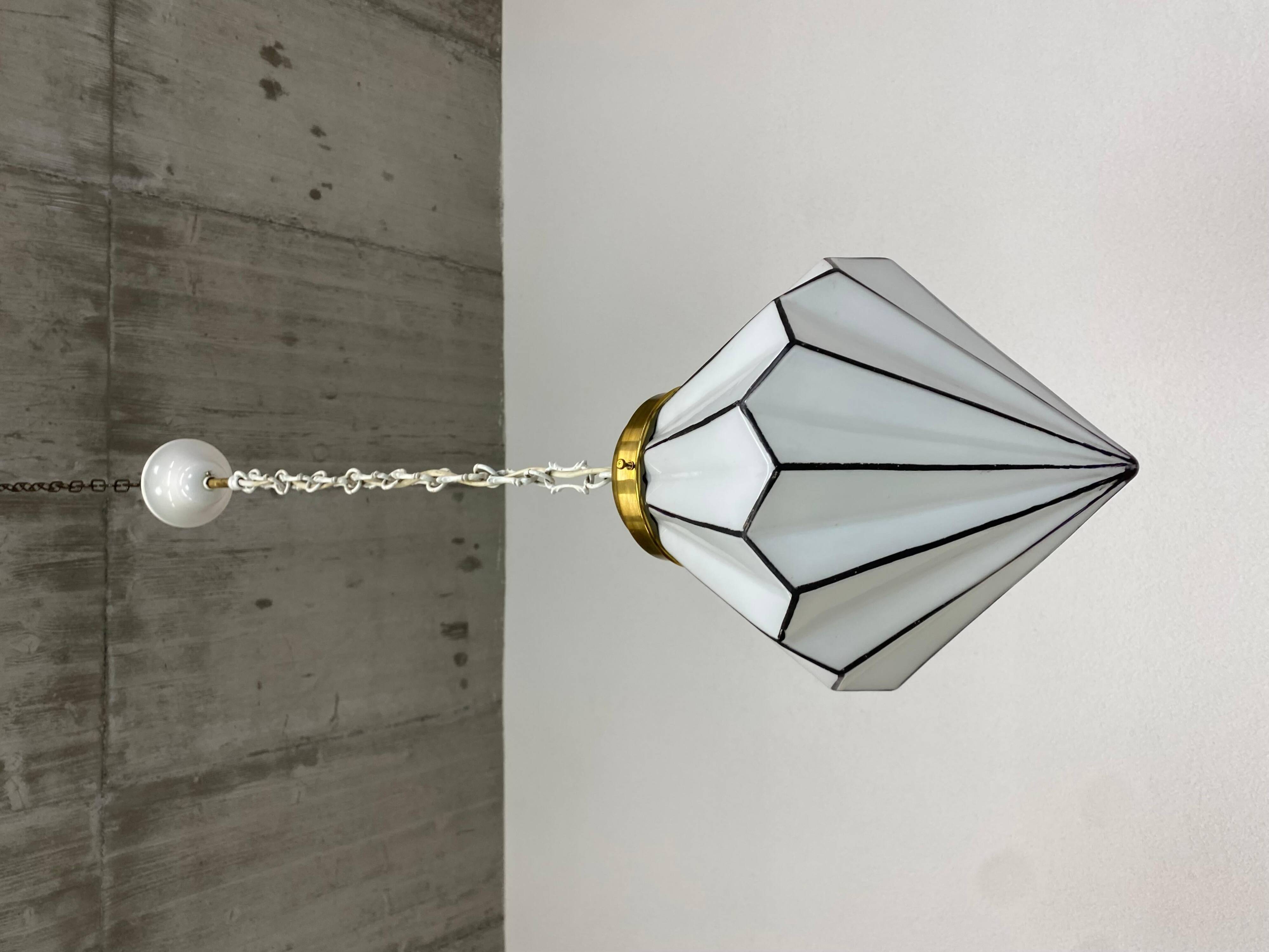 Cubist Art Deco pendant