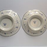 Lot of 2 old Gien presentation plates