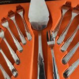 Jean Couzon 13-piece stainless steel dessert cutlery box/case