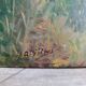 French vintage oil painting on board, signed A. Gillaz