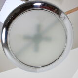 Functionalist chrome Pendant UFO by Josef Hurka for Napako, 1930s