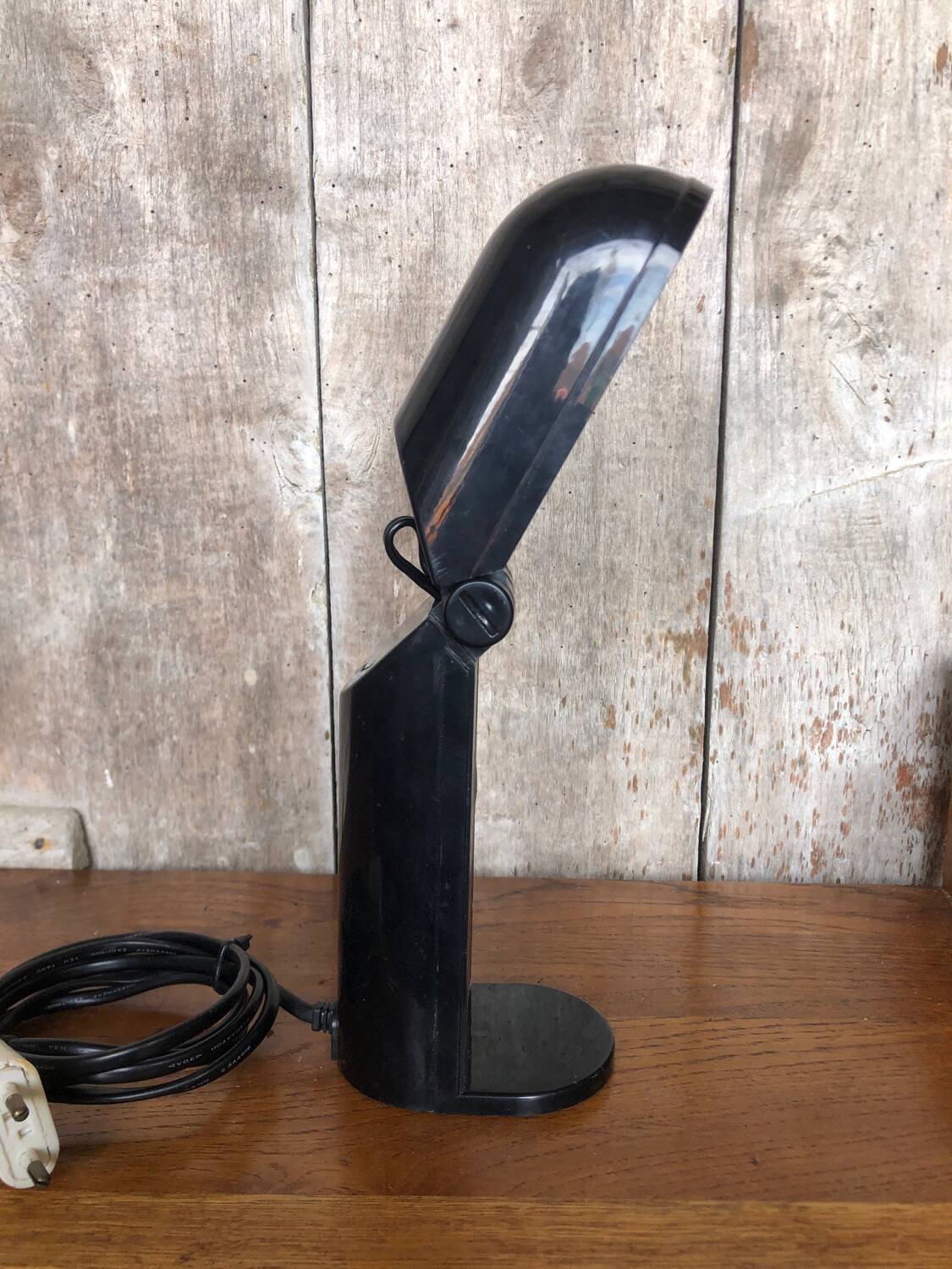 Old BAMBINA Designer Lamp from Fase 80's Ein France Black Vintage