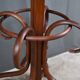 Large curved beech coat rack in the Thonet style – early 20th century