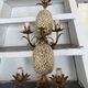 Pair of pineapple wall lights, in the style of Maison Charles / Jansen, an
