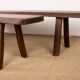 Pair of Scandinavian benches in Solid Elm by Olavi Hanninen 1960.