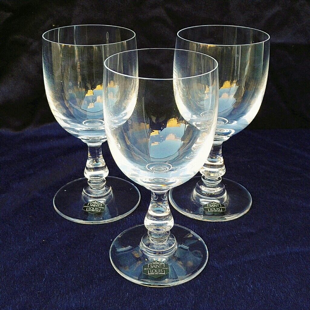 Set de 3 verres cristal Saint Louis modèle Lucrèce