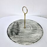 Vintage Ceramic Cheese Board 1960s Manufacture Salins Toledo Model