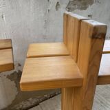 4 solid elm shelves Maison Regain