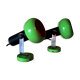 Pair of green eyeball sconces 1960