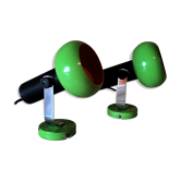 Pair of green eyeball sconces 1960