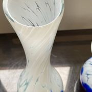 Duo de vases en pâte de verre soufflé années 70