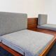 Mid century 2 seater Design Sofa/daybed in mahogany - 1970 / Czechoslovakia