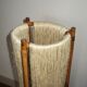 Lamppost in rattan and rope from the 1950s